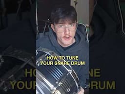 How to tune your snare drum… #drums #drumming #drummer #snaredrum #drumtuning #drumtips #drumlessons