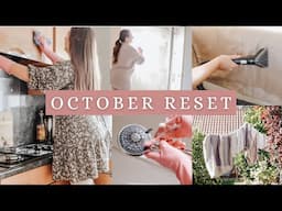 October Reset | cleaning my cottage, kitchen & bathroom deep clean, living room refresh + motivation