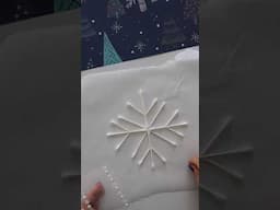 Easy Christmas Craft - Snowflake Making ❄️ #christmasdecor #snowflake #christmas2024