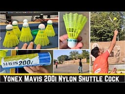 Yonex Mavis 200i Nylon Shuttle Cock, Pack of 6 - Live playing test - Nylon vs Plastic comparison.