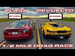 REVUELTO VS PLAID TRACK PACK * 1/2 Mile Drag Race