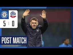 Dave Challinor Post-Match Interview - Bolton Wanderers