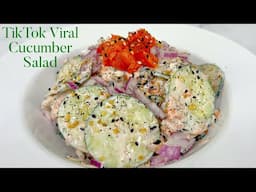 HOW TO MAKE THE TIKTOK VIRAL CUCUMBER SALAD!