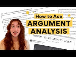 How to Ace Argument Analysis