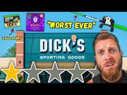 Fishing w/ the WORST-Rated Gear at Dick's Sporting Goods!! ( i got called out )