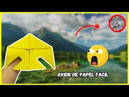 Como fazer um avião de papel fácil que voa longe