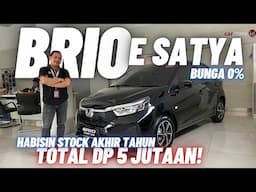 Tebus Murah Habisin Stock Akhir Tahun⁉️Review Honda Brio 1.2 Type E Satya Terbaru 2024