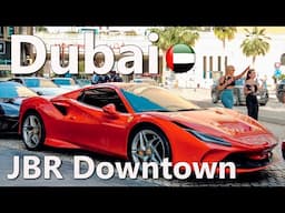 Dubai JBR Downtown Beach Road Walk 4K🇦🇪