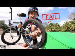 Cutting Out A Spoke Every Time He Jumps Until The Wheel Fails!