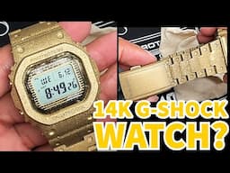 G-SHOCK GMWB5000PG-9 40th Anniversary Recrystalized Watch - Looks like real gold flakes wow!