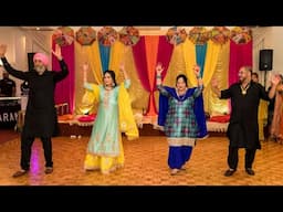 PUNJABI FAMILY SANGEET DANCE PERFORMANCE | EKJOT AND SATPREET | MELBOURNE, AUSTRALIA