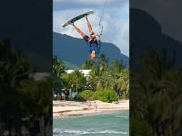 Double backroll transition // kiteboarding