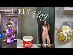 Weekly vlog: New couch + I'm conflicted +Hair shopping +Forever new clothing and Clarins event