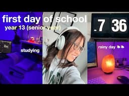 FIRST DAY OF SCHOOL *SENIOR YEAR* 2022 | studying, workout, yoga, grwm 🦋