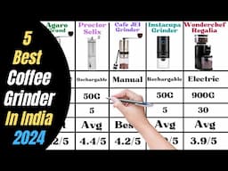 5 Best Coffee Grinder in India 2024 |  Agaro vs Proctor vs Instacuppa vs Wonderchef Coffee Grinder