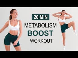 20 Min MORNING METABOLISM BOOST | All Standing - Full Body Fat Burning Workout | No Repeat