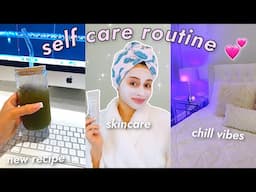 SELF CARE ROUTINE! *DIY facial, reset vlog & healing journey*