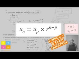 The (Real) Formula for the General Term of a Geometric Sequence + Exam Question Unknown Common Ratio