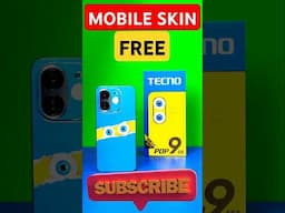 TECNO POP 9 5G SKIN FREE APPLYING  #mobileskin #skin #tecnopop95g #technicalmasti