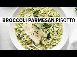 BROCCOLI PARMESAN RISOTTO | The perfect risotto recipe!