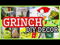 🤯CHRISTMAS GRINCH DIY DECOR | WALMART CHRISTMAS WINDOW CLING HACKS!