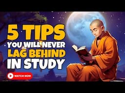 "Struggling with Studies? Learn Faster with These Zen Monk Study Tips!" || #buddhiststory