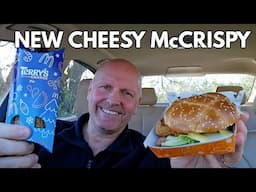 NEW Cheesy McCrispy Burger at McDonald's & Terry's Chocolate Orange Pie