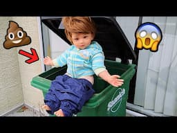 Reborn Boy Derek Pees In Garbage Can And Instantly Regrets It