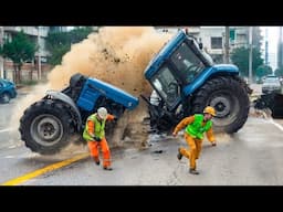 Dangerous Powerful Crazy Bulldozer Driving Skills  | Biggest Heavy Equipment Machines Working