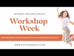 Workshop Week | Live with  me for Business Chat 101 | Get the Resource Library & Replay Access!