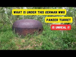 UNTOUCHED hidden German WWII mortar bunker. MORTAR still there !