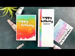 Forget White Space For Clean and Simple Alcohol Ink Cards