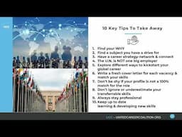 Top 10 international career tips in 10 minutes - how to kickstart a global career in 2023.