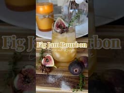 Fig Jam Bourbon Cocktail Recipe #cocktailrecipe #cocktails #bourbon #thanksgivingrecipe