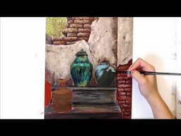 Painterly-Style Tuscan Pots (Time Lapse)