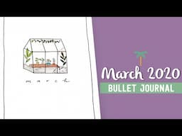 PLAN WITH ME - March 2020 Bullet Journal Setup