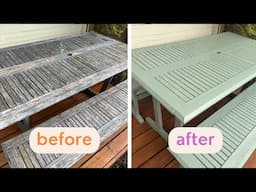 DIY Wooden Patio Table Transformation - Outdoor Furniture Renovation