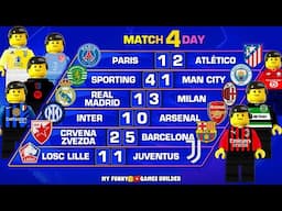 Champions League 2024-25 Goals Matchday 4 in Lego