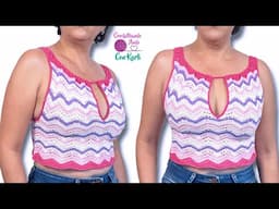 Top tejido a crochet - 🩷 Modelo “Bline” 🩷 - TUTORIAL PASO A PASO