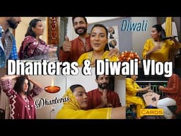 Dhanteras and Diwali 🪔 Vlog | Buying Gold 💍 | Pooja 🙏 | Cards 🃏 | Mishti Traumatised 😭