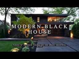 The Ultimate Modern Black House Design: A Fusion of Japanese Minimalism and Urban Industrial Style