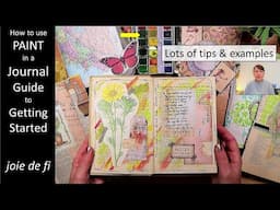 How To Use PAINT In A Junk JOURNAL ⭐ BEGINNERS GUIDE To Getting Started