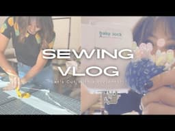 Another Day, Another Sewing Vlog || Let's Cut An A0 File on A Projector!