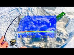 Ice Fishing with *LIVESCOPE* Glasses for Walleye (New Technique?!)