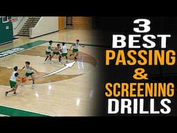 3 Best Basketball Drills For Passing & Screening | Small Sided Games For Conceptual Offense