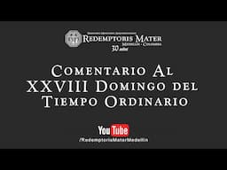 Comentario al  XXVIII Domingo del Tiempo Ordinario