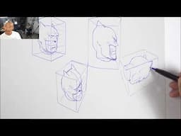 Faces & Cars in Different Angles Art Lesson (From Kim Jung Gi)