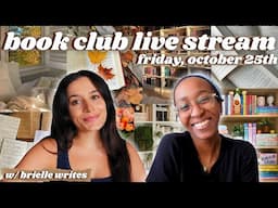 book club live stream 📚🍂✨ come chat with us about book favorites, hot takes, book icks, and more!