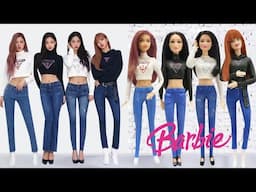 Play Doh BlackPink Lisa, Jennie, Jisoo, and Rose In Jeans Inspired Outfits