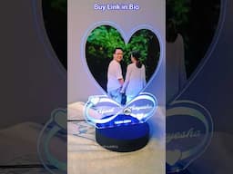 Heart shape Photo Lamp with Infinity Love Sign ( multicolour)